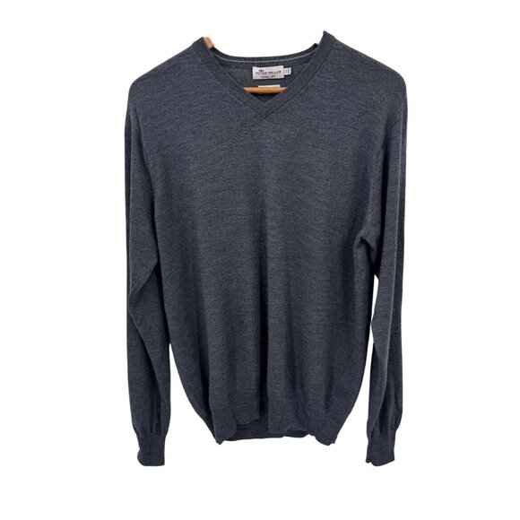Peter Millar Crown Soft Sweater‎ Mens Large Merino Wool Silk Blend Lightweight - Picture 1 of 7